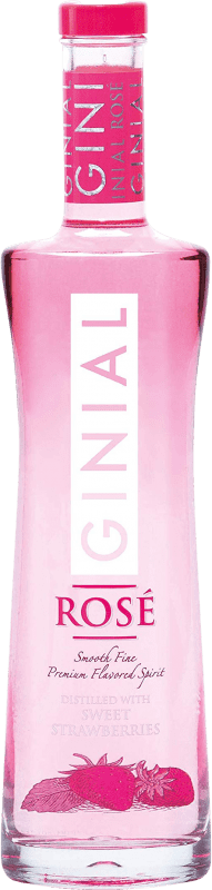 21,95 € Envio grátis | Gin Pernod Ricard Gin Ginial Rosé Strawberries Espanha Garrafa 70 cl