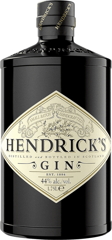 92,95 € Envio grátis | Gin Hendrick's Gin Reino Unido Garrafa Especial 1,75 L