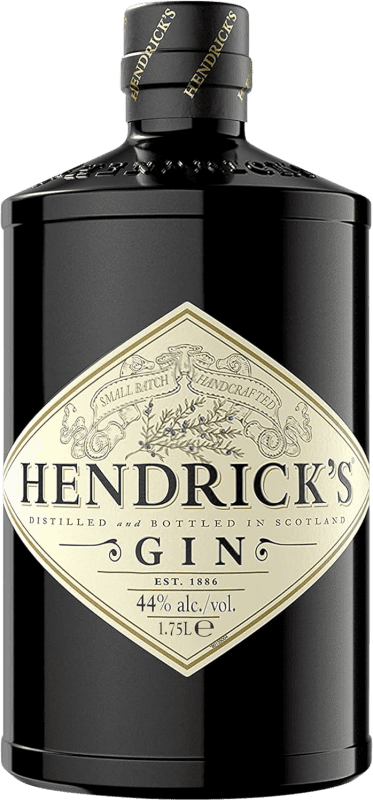 96,95 € Envio grátis | Gin Hendrick's Gin Reino Unido Garrafa Especial 1,75 L