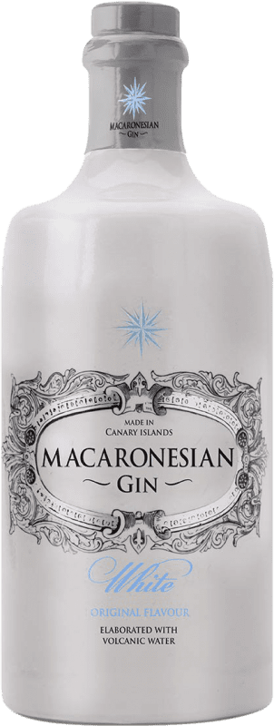 35,95 € Бесплатная доставка | Джин Macaronesian Gin White Испания бутылка 70 cl