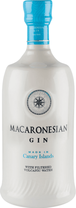 27,95 € Kostenloser Versand | Genever Gin Macaronesian White — Weißer Kanarische Inseln Spanien 70 cl