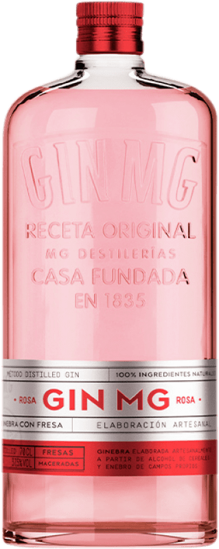 21,95 € Envio grátis | Gin MG Gin Rosa con Fresa Espanha Garrafa 70 cl