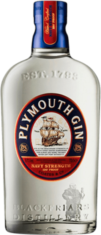 57,95 € Envio grátis | Gin Plymouth England Navy Strength Gin Reino Unido Garrafa 70 cl