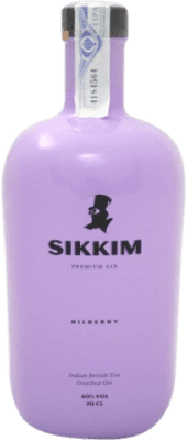 34,95 € Envío gratis | Ginebra Sikkim Gin Bilberry España Botella 70 cl