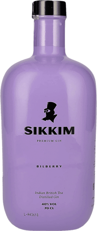 31,95 € 免费送货 | 金酒 Sikkim Gin Bilberry 西班牙 瓶子 70 cl