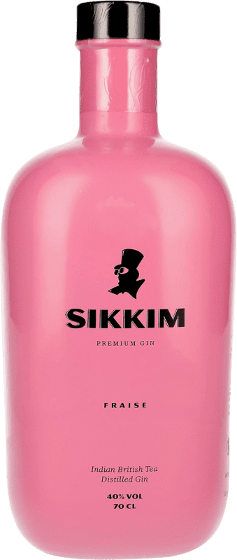 34,95 € Бесплатная доставка | Джин Sikkim Gin Fraise Испания бутылка 70 cl