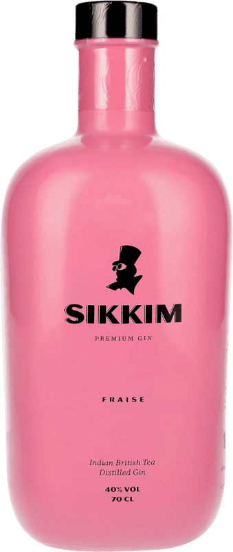 31,95 € Free Shipping | Genever Gin Sikkim Spain 70 cl Fraise — Strawberry
