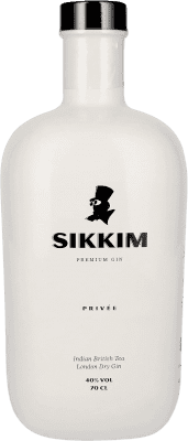34,95 € Envio grátis | Gin Sikkim Gin Privee Espanha Garrafa 70 cl