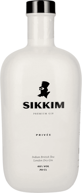 34,95 € Envío gratis | Ginebra Sikkim Gin Privee España Botella 70 cl
