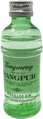 4,95 € Spedizione Gratuita | Gin Tanqueray Rangpur Regno Unito Bottiglia Miniatura 5 cl