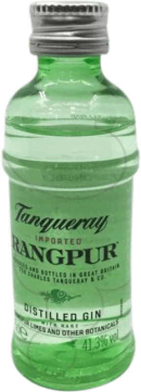 4,95 € Envío gratis | Ginebra Tanqueray Rangpur Reino Unido Botellín Miniatura 5 cl