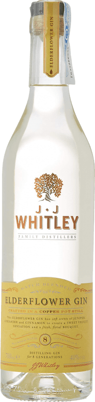 15,95 € Kostenloser Versand | Gin J.J. Whitley Elderflower Großbritannien Flasche 70 cl