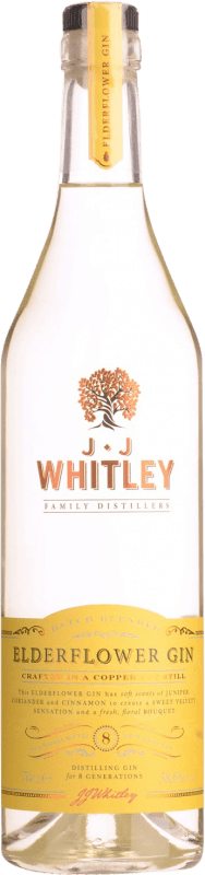 12,95 € Бесплатная доставка | Джин J.J. Whitley Elderflower Объединенное Королевство бутылка 70 cl