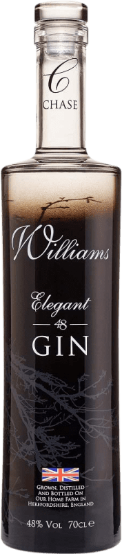 41,95 € Kostenloser Versand | Gin William Chase Elegant Crisp Gin Großbritannien Flasche 70 cl