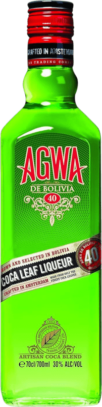 35,95 € Kostenloser Versand | Liköre Agwa Licor de Hoja de Coca Kolumbien Flasche 70 cl
