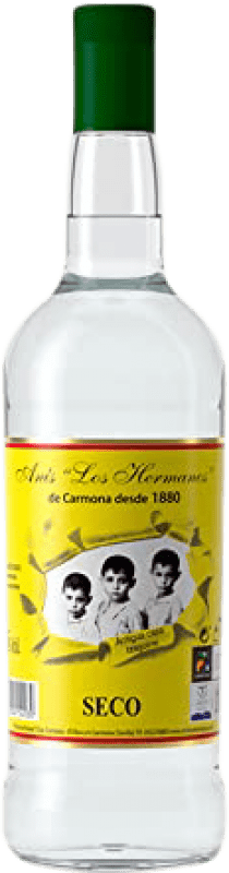 13,95 € Free Shipping | Aniseed Anís Los Hermanos Dry Spain Bottle 1 L