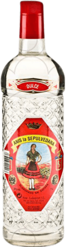 12,95 € Free Shipping | Aniseed Sepulvedana Anís Sweet Spain Bottle 1 L