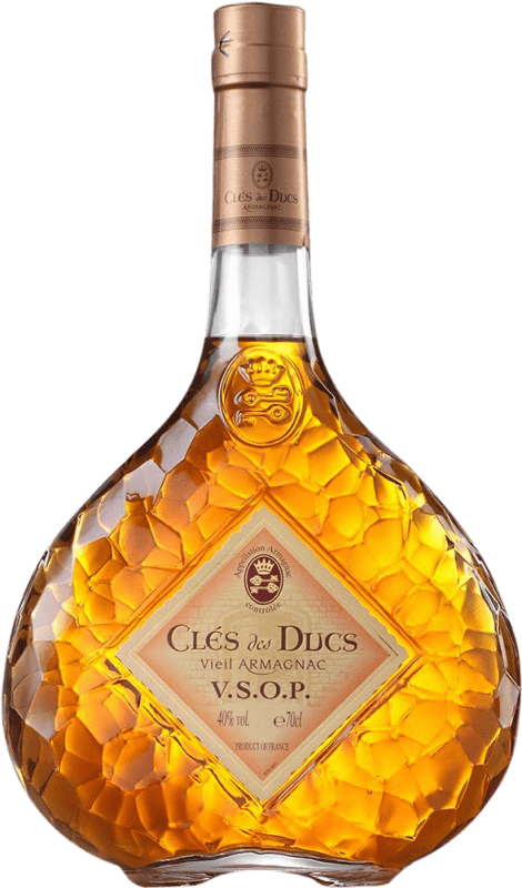 39,95 € Spedizione Gratuita | Armagnac Cles de Ducs. V.S.O.P. Very Superior Old Pale Francia Bottiglia 70 cl