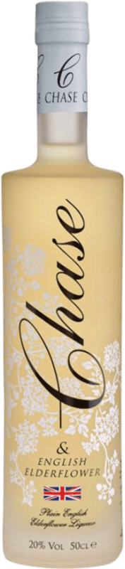 43,95 € Kostenloser Versand | Liköre William Chase Großbritannien Medium-Flasche 50 cl Elderflower — Holunderblüte