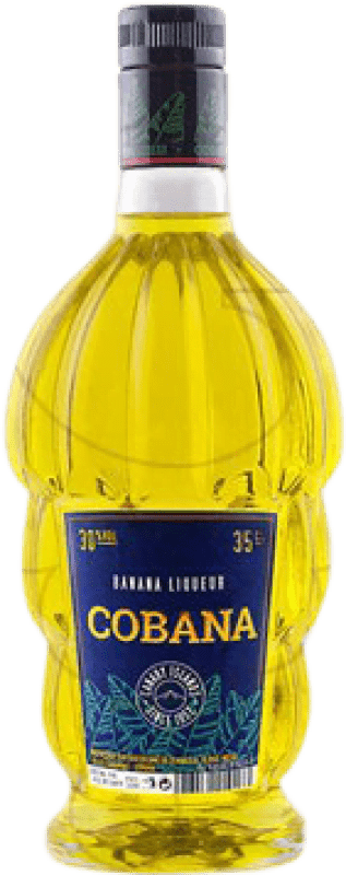 5,95 € Kostenloser Versand | Schnaps Cobana. Licor de Banana Spanien Drittel-Liter-Flasche 35 cl