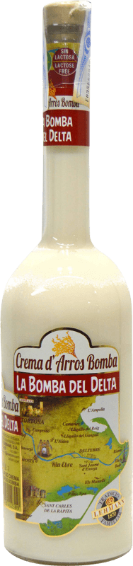 9,95 € Spedizione Gratuita | Crema di Liquore Crema d'arros Bomba del Delta Spagna Bottiglia 70 cl