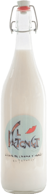 14,95 € Free Shipping | Liqueur Cream El Petonet Arroz Spain Bottle 1 L