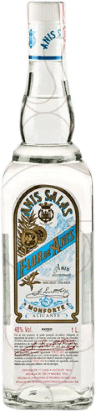 16,95 € Free Shipping | Aniseed Flor de Anís Salas Dry Spain Bottle 1 L
