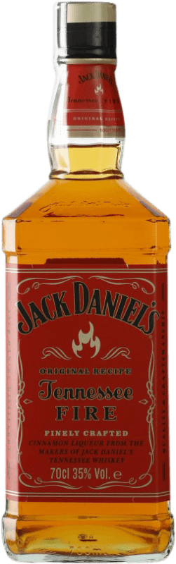 28,95 € Spedizione Gratuita | Whisky Bourbon Jack Daniel's Fire stati Uniti Bottiglia 70 cl