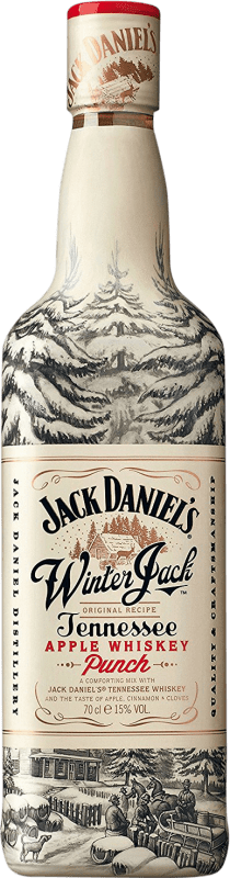 17,95 € Envio grátis | Whisky Bourbon Jack Daniel's Winter Jack Punch — Ponche Estados Unidos 70 cl Apple — Maçã