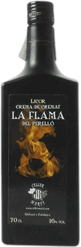 11,95 € Envío gratis | Crema de Licor La Flama. Cremat España Botella 70 cl