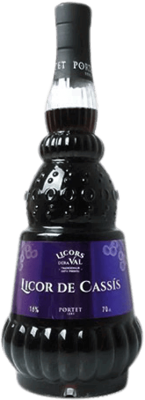 13,95 € Envío gratis | Cassis Dera Val. Licor de Cassis Licor Macerado España Botella 70 cl