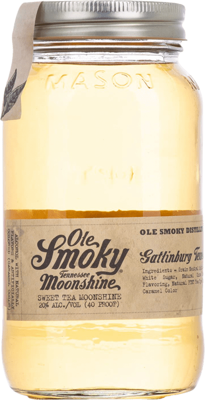 28,95 € 送料無料 | リキュール Ole Smoky Sweet — 甘口 Moonshine — ムーンシャイン アメリカ スペシャル瓶 70 cl Tea — お茶
