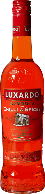 11,95 € Kostenloser Versand | Anislikör Luxardo Sambuca Chilli & Spice Italien Flasche 70 cl