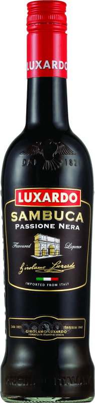 15,95 € Envío gratis | Anisado Luxardo Sambuca Passione Nera Italia Botella 70 cl