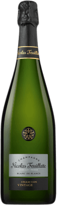 49,95 € Бесплатная доставка | Белое игристое Nicolas Feuillatte Collection Vintage Blanc de Blancs A.O.C. Champagne шампанское Франция Chardonnay бутылка 75 cl