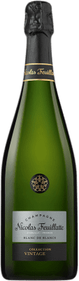 49,95 € 免费送货 | 白起泡酒 Nicolas Feuillatte Collection Vintage Blanc de Blancs A.O.C. Champagne 香槟酒 法国 Chardonnay 瓶子 75 cl