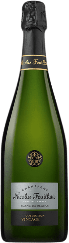 39,95 € 免费送货 | 白起泡酒 Nicolas Feuillatte Vintage, Blanc de Blancs, Collection — 系列 A.O.C. Champagne 香槟酒 法国 Chardonnay — 莎当妮 75 cl