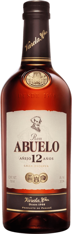 39,95 € 免费送货 | 朗姆酒 Abuelo Extra Añejo 巴拿马 12 岁 瓶子 70 cl