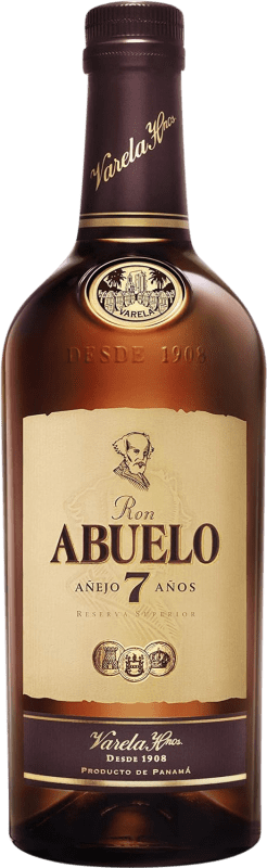27,95 € Envío gratis | Ron Abuelo Extra Añejo Panamá 7 Años Botella 75 cl
