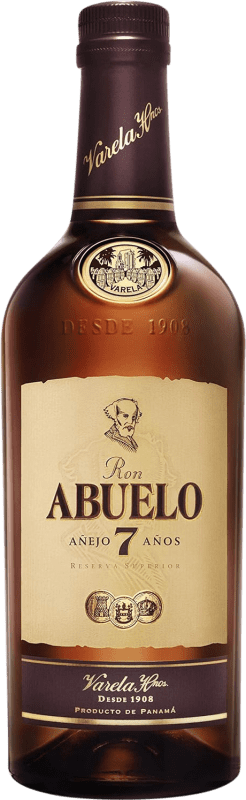 27,95 € Envío gratis | Ron Abuelo Extra Añejo Panamá 7 Años Botella 70 cl