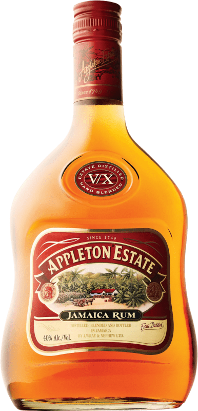 39,95 € 免费送货 | 朗姆酒 Appleton Estate V.X. Extra Añejo 牙买加 瓶子 70 cl