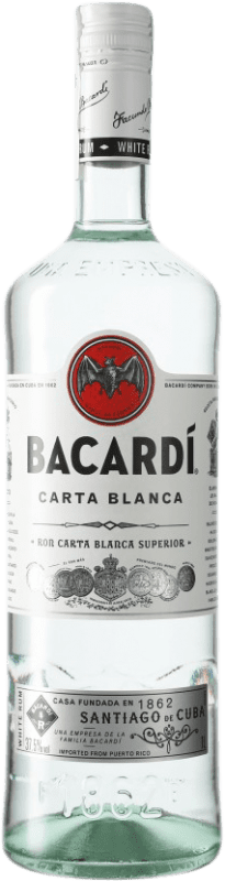 19,95 € 免费送货 | 朗姆酒 Bacardí Carta Blanca 巴哈马 瓶子 1 L