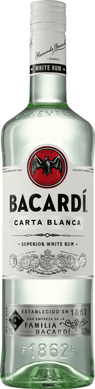 19,95 € Бесплатная доставка | Ром Bacardí Carta Blanca Багамские о-ва 1 L