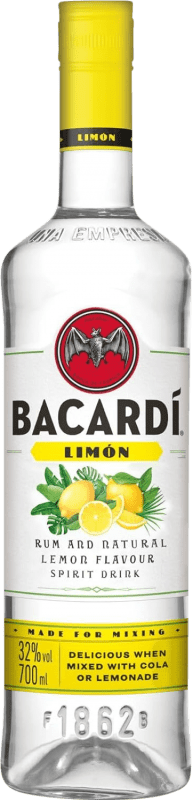 18,95 € Spedizione Gratuita | Rum Bacardí Blanco Limón Bahamas Bottiglia 70 cl