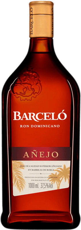 29,95 € Envío gratis | Ron Barceló Añejo República Dominicana Botella 1 L