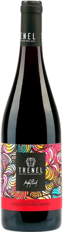 12,95 € Бесплатная доставка | Красное вино Trénel Villages Nouveau A.O.C. Beaujolais Beaujolais Франция Gamay бутылка 75 cl