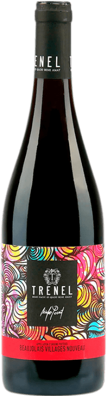 18,95 € Envio grátis | Vinho Tinto Trénel Nouveau Villages A.O.C. Beaujolais Beaujolais França Gamay Garrafa 75 cl