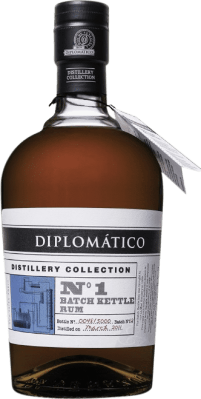 86,95 € 送料無料 | ラム Diplomático Nº 1 Batch Kettle Extra Añejo ベネズエラ ボトル 70 cl