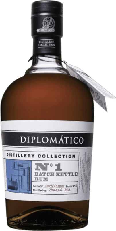 92,95 € Envoi gratuit | Rhum Diplomático Nº 1 Kettle Batch XA Extra Añejo — Extra Vieux Venezuela Bouteille 70 cl