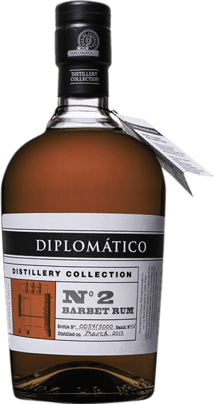 83,95 € Envio grátis | Rum Diplomático Nº 2 Barbet Extra Añejo Venezuela Garrafa 70 cl